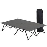 Outsunny Double Camping Folding Cot, Grey, Refurbished