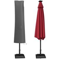 Outsunny Parasol Umbrella Cover, Grey, Refurbished