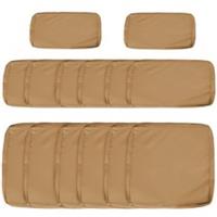 Outsunny Rattan Sofa Set Cover Replacement Beige, Refurbished