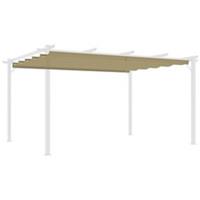 Outsunny Pergola Shade Cover Replacement Tan, Refurbished