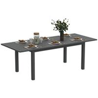 Extending Garden Table Grey, Refurbished