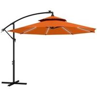 3(m) Cantilever Parasol Umbrella Orange, Refurbished