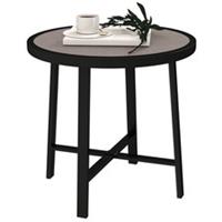 Outsunny 50.5cm Round Garden Table SPC Grey, Refurbished