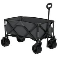 Outsunny Folding Outdoor Cargo Wagon, Beach, Dark Grey, Refurbished