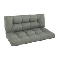 Outsunny 2Pcs Tufted Pallet Cushions, Indoor-Outdoor, Refurbished