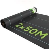 Outsunny 2 x 100m Weed Membrane, Heavy Duty Weed Control Membrane