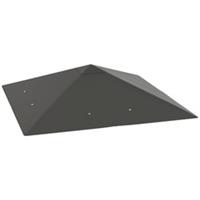 Outsunny 3x3m Gazebo Canopy Replacement Cover Drain Holes Grey, Refurbished