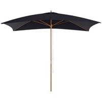 Outsunny Wooden Garden Parasol Sun Shade Patio Umbrella, Refurbished