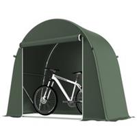 Outsunny 8 x 4 ft Garden Storage Shed Tent Bike Tent, Green