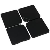 Outsunny Set of 4 Parasol Base Stand Weights for Cantilever Umbrella, Black