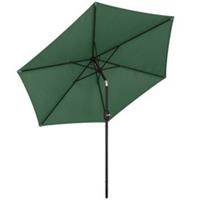 Outsunny 2.6M Garden Parasol Umbrella with Aluminium Pole, Tilt, Crank