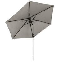 Outsunny 2.6M Garden Parasol Umbrella with Aluminium Pole, Tilt, Crank