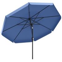 Outsunny 3 m Garden Parasol with Tilt & Crank, UPF30+ Outdoor Table Umbrella