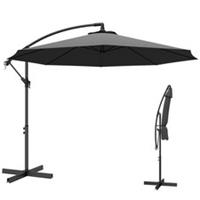 Outsunny 3(m) Banana Parasol Cantilever Umbrella Garden
