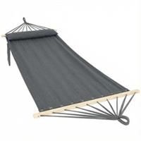 Outsunny Cotton Hammock, Soft Portable Swing Chair w/ Headrest