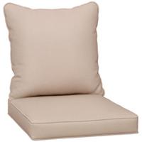 Outsunny Cushion Set with Seat & Back Pad, CUSHION ONLY, Beige