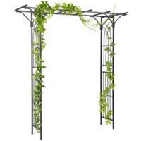 Outsunny Garden Arch Arbor for Decorative Climbing Plants Lawn Garden