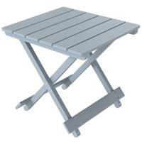 Outsunny Wooden Folding Garden Table, Folding Side Table, Grey