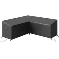 Outsunny V-Shaped Sectional Sofa Cover Waterproof Anti-UV, Black