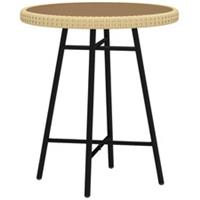 Outsunny PE Rattan Side Table Indoor Outdoor, Refurbished