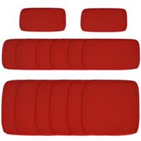 Outsunny Rattan Sofa Replacement Cover Only, Red, Refurbished