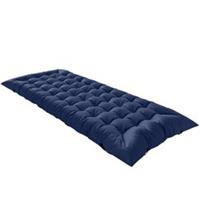 Outsunny Sleeping Mat, Foldable Camping Pad with Elastic Straps Dark Blue
