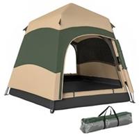 Outsunny Double Layer Pop Up Tent with Rainfly, Portable Camping Shelter