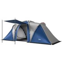 Outsunny Family Camping Tent 3000mm Waterproof 8-12 Person Navy Blue