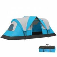 Outsunny 5-6 Man Camping Tent, Water Resistant Hiking Shelter