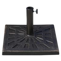 15KG Outsunny Garden Patterned Umbrella Stand Holder Parasol Base Stand 15kg