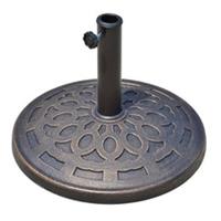 Outsunny 14kg Round Garden Parasol Base Decorative Resin Market Umbrella Stand