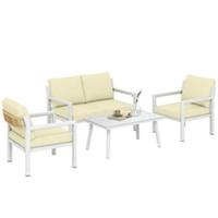 Outsunny Rattan Garden Furniture Set, Outdoor Furniture Conversation Set