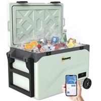 Outsunny Compressor Car Fridge Freezer, Camping Refrigerator w/ App Control