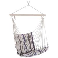 Outsunny Outdoor Hammock Cushioned Chair Patio Swing Seat Wooden Refurbished