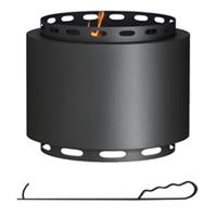 Outsunny 48.5cm Smokeless Metal Fire Pit, Black, Refurbished