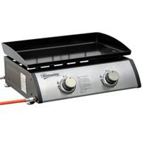 Outsunny Portable Gas Plancha Grill 2 Burners Stainless Steel, Refurbished