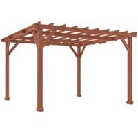 Outsunny 3.3 x 3.3(m) Wooden Pergola Kit, Graden Pergola Gazebo