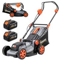 Outsunny 18V Cordless Lawnmower 2x4Ah Batteries, Refurbished