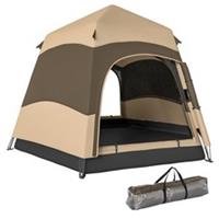Outsunny Double Layer Pop Up Camping Tent with Rainfly, Refurbished