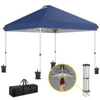 Outsunny 3x3 m Pop Up Gazebo w/ Wheels, One-Touch Party Tent, Refurbished