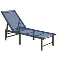 Outsunny Sun Lounger, 5-Level Reclining Sun Lounger Chair, Refurbished