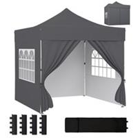 Outsunny 3x3m Heavy Duty Pop Up Gazebo w/Sides UPF50+ Marquee Gazebo Refurbished