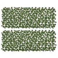 Outsunny Set of 2 Expandable Artificial Trellis Hedges Refurbished
