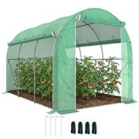 Outsunny Polytunnel Greenhouse with PE Cover&Galvanised Steel Frame Refurbished