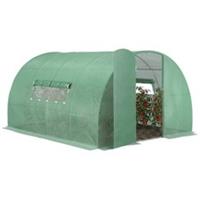 Outsunny 4x3m Galvanised Steel Walk-In Greenhouse, Refurbished