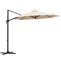 3m Aluminium Cantilever Parasol with Crank, Beige, Refurbished