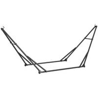 2-in-1 Foldable Hammock & Swing Chair Stand, Black, Refurbished