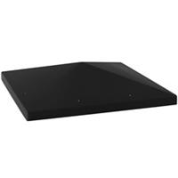 3x3m UPF30+ Outdoor Gazebo Canopy Replacement Cover, Black, Refurbished