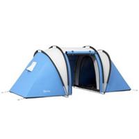 Outsunny 2-Bedroom 3000mm Waterproof Family Camping Tent, Blue, Refurbished