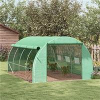 Outsunny 4x3x2 m Polytunnel Greenhouse Pollytunnel Tent Steel Frame Refurbished
